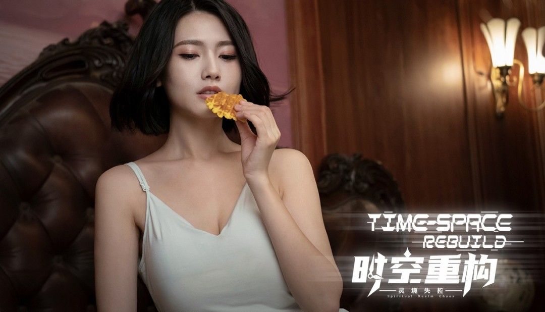 天真烂漫的名门少女角色立绘，身穿华丽裙装，伸手向主角，眼中闪烁着冒险的光芒