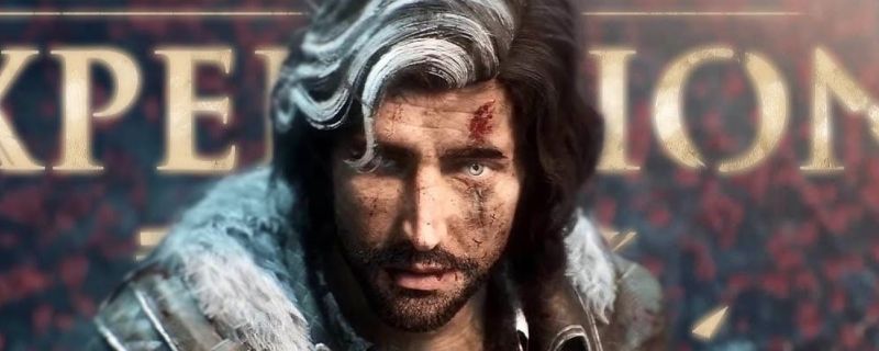 《光与影：33号远征队》中角色维尔索战斗姿态，手持钩刃剑释放技能夺命，光影特效环绕