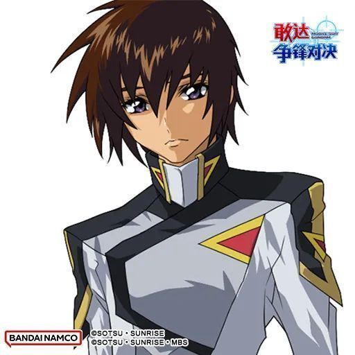 飞升自由敢达战斗场景图，机体在空中变形，发射光束武器，背景为宇宙空间