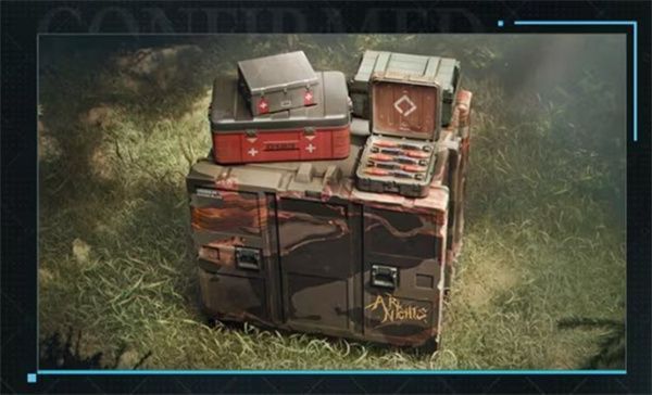 玩家与罗德岛弹药箱互动，屏幕显示得分加成与音乐播放提示