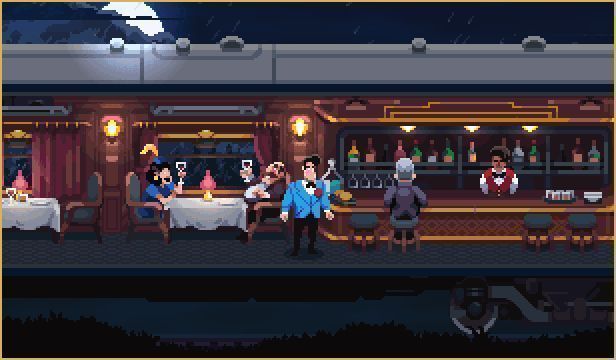 动态展示解谜过程，角色点击行李箱触发动画，弹出隐藏信件