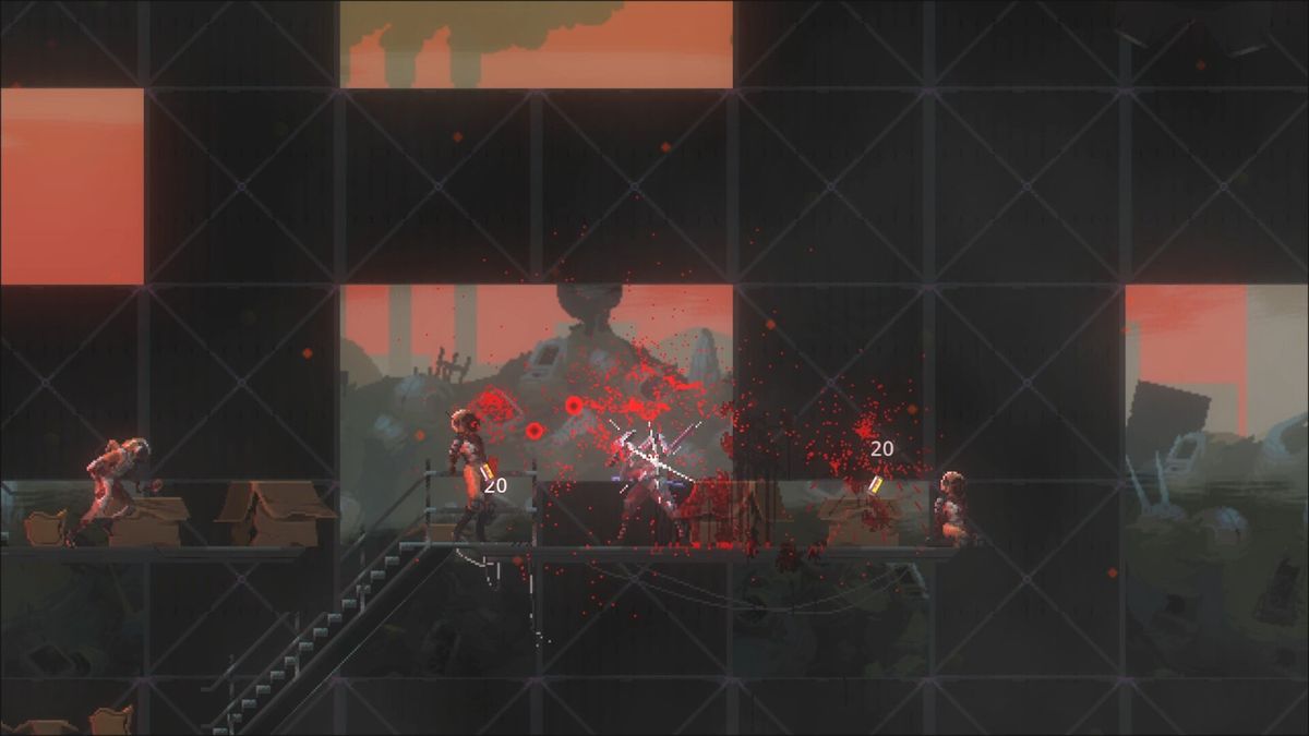 角色站在空间站边缘，俯瞰无尽虚空，星体碎片缓缓旋转