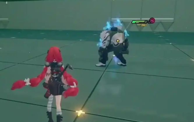 浮波柚叶与其他角色组队战斗场景，展现其在团队中的站位与技能联动效果