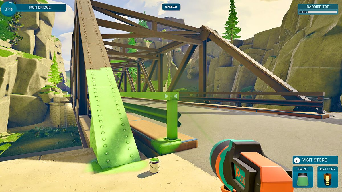 游戏内成就系统界面，部分解锁成就带有幽默描述，如‘第一枪’‘油漆狂魔’