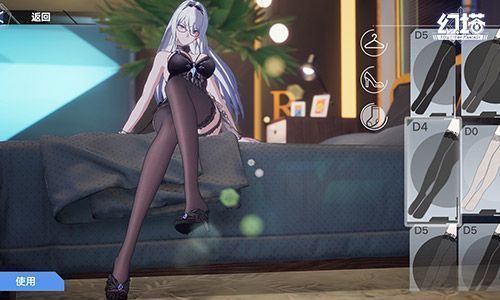 诺菈在宿舍内休息的温馨画面，房间布置精致，灯光柔和，充满生活气息