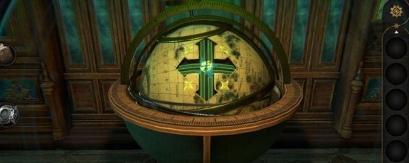 《3D密室逃脱：神秘庄园》游戏画面截图，展示阴暗复古的庄园内部，烛光摇曳，书架与古老家具遍布，营造出神秘紧张的氛围