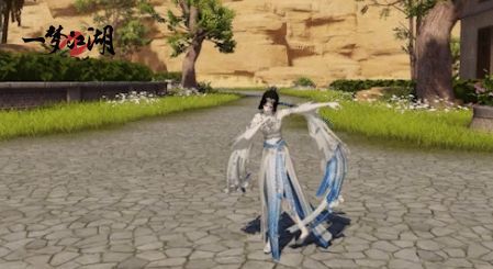 角色侧身展示肩部细节，水晶花朵在阳光下折射出七彩光芒