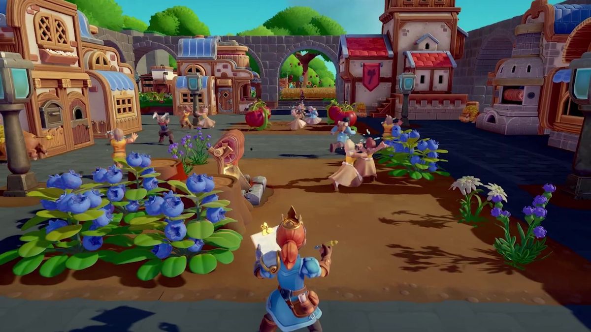 角色旋转升空如同直升机，周围气流剧烈翻腾，准备对山顶敌人发动突袭