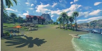 任务完成提示界面，显示‘家园权限已解锁’字样及角色喜悦表情