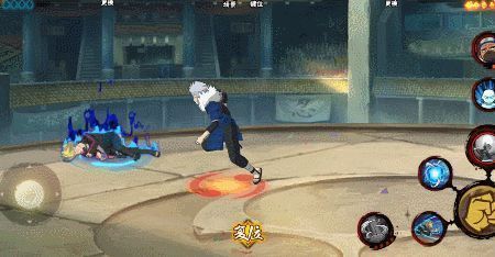 角色倒地后红光爆发，桃式查克拉涌动实现复活