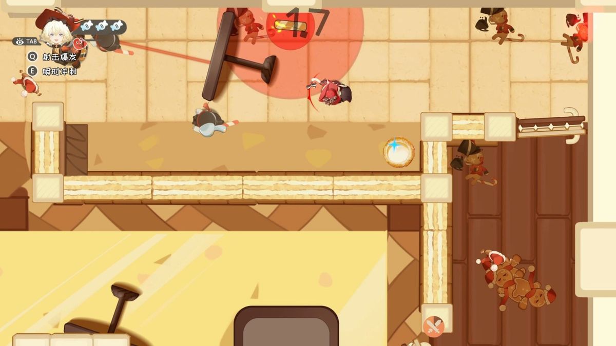 角色换装界面，多个甜点主题的战斗衣装排列展示，设计精致可爱