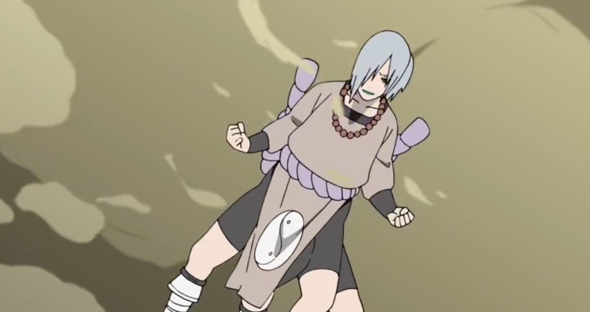 左近右近双胞胎兄弟并肩站立，身体部分融合，展现出诡异而强大的气场