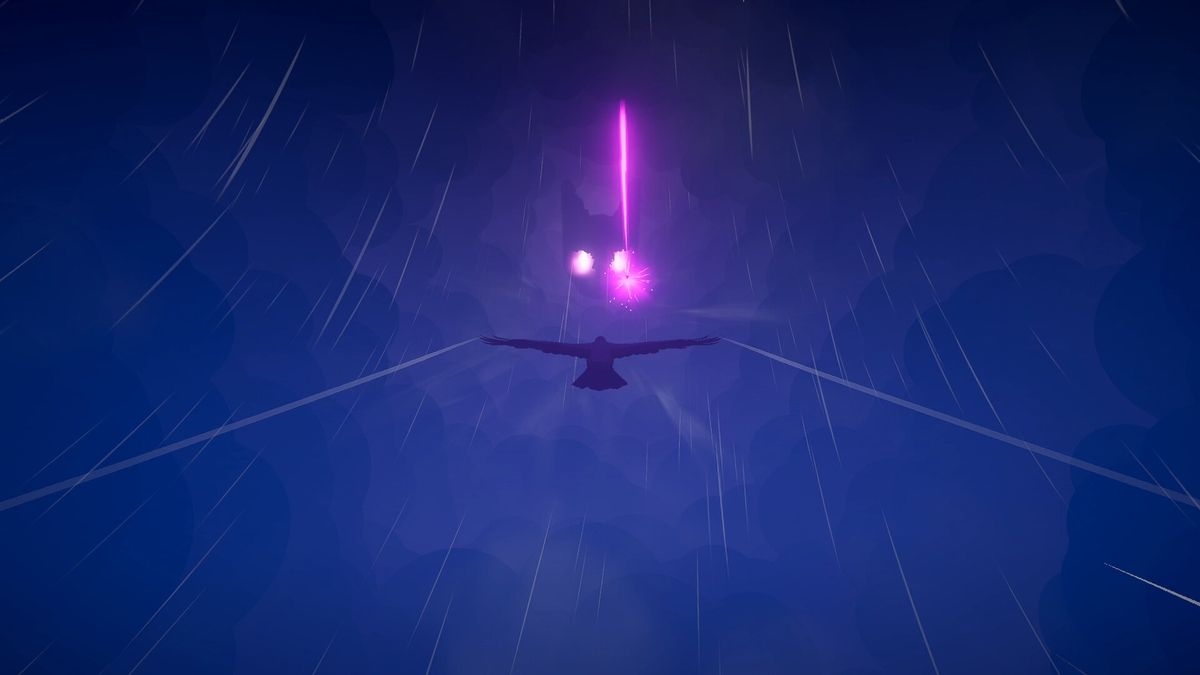 游戏剧情场景截图，乌鸦站在月光下的石台前，面前漂浮着一名半透明的灵魂，背景是古老的遗迹与星空