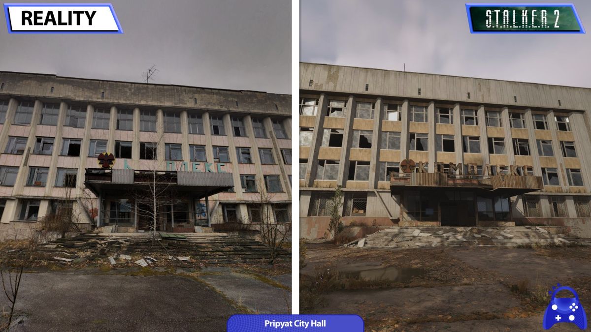 现实中波利西亚酒店门厅，杂草丛生