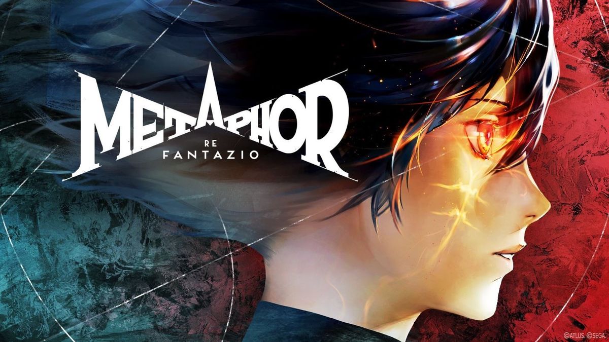 世嘉发布会现场图，背景展示《暗喻幻想：ReFantazio》与《索尼克x夏特：世代重启》游戏封面