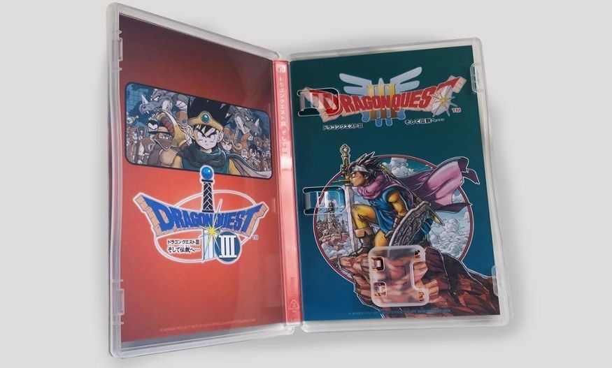 《勇者斗恶龙3：HD-2D重制版》Switch实体版包装正面展示，封面融合三代经典艺术风格