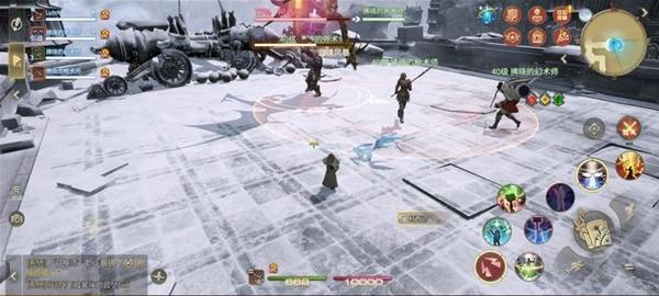 场地边缘出现旋转气流，象征‘台风’即将生成，画面中风元素特效强烈