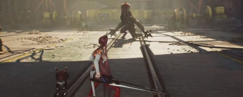 《剑星》中潜行者BOSS的战斗画面，怪兽张开巨口露出旋转利齿，双爪高高举起，正准备发动猛烈攻击，场景充满紧张氛围