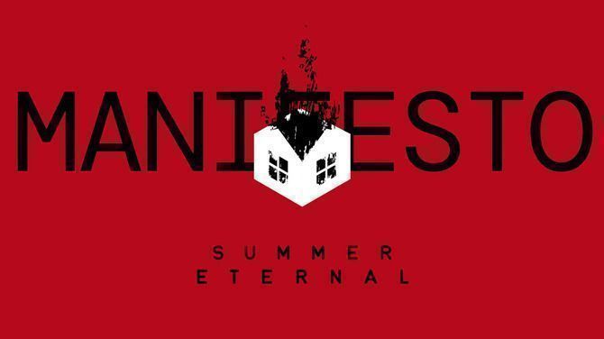 《极乐迪斯科》游戏画面，主角在破败城市中行走，充满哲学与颓废氛围