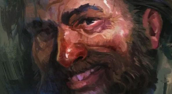 开发者团队早期合影，标注当前已分属不同阵营