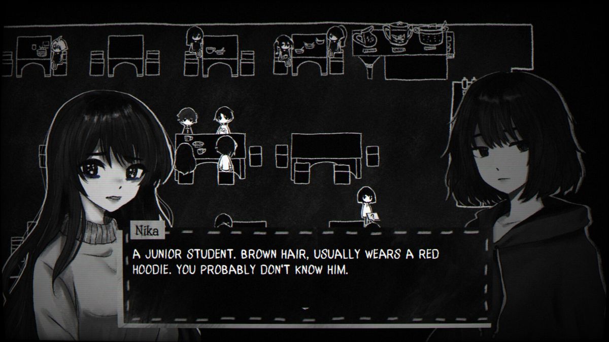 特写镜头展示主角手中握着的生锈手术刀，背景模糊可见血迹斑斑的地板