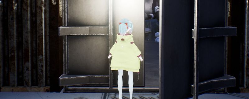 《Dolls Nest》大桥区域俯视图，狭窄通道贯穿中央，两侧分布小道与灌木丛，环境阴暗压抑