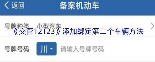 交管12123APP中多车辆管理界面示意图