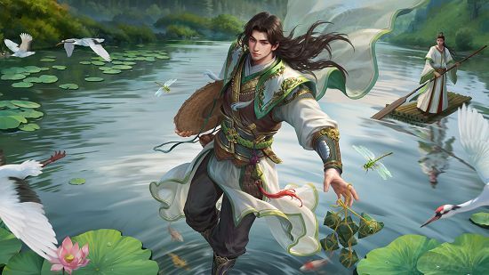 三款端午皮肤合集展示图，角色各具节日装扮，背景融合粽子、香囊、龙舟等元素