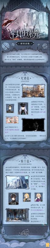 配音演员名单展示，背景为活动主视觉图，角色群像环绕