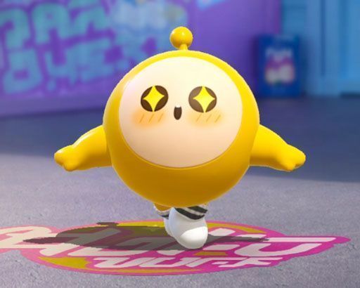 蛋仔使用‘蹦蹦跳跳’表情，欢快跳跃，周围飘出音符特效