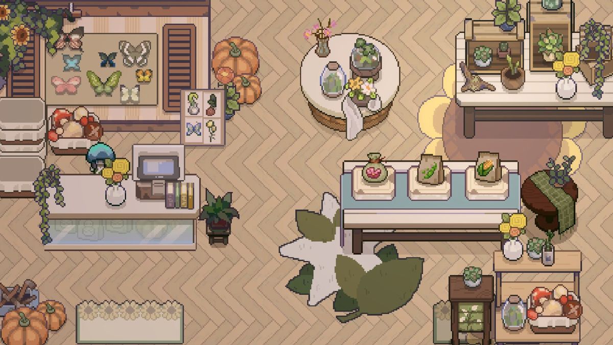 角色骑在复古机车上，背景为山道与晚霞，暗示姥姥的旅行