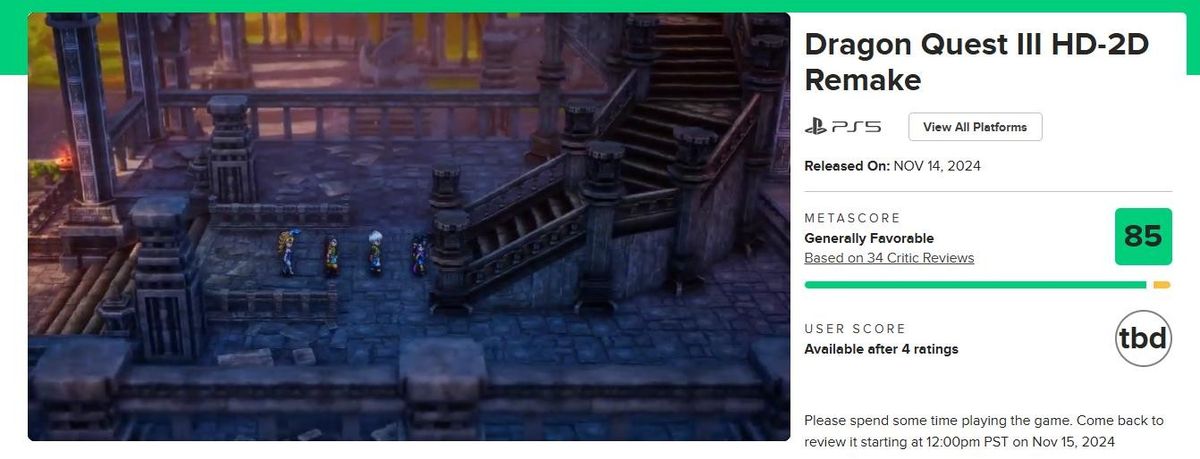 《勇者斗恶龙3：HD-2D重制版》游戏主视觉图，展现经典角色与奇幻城镇背景