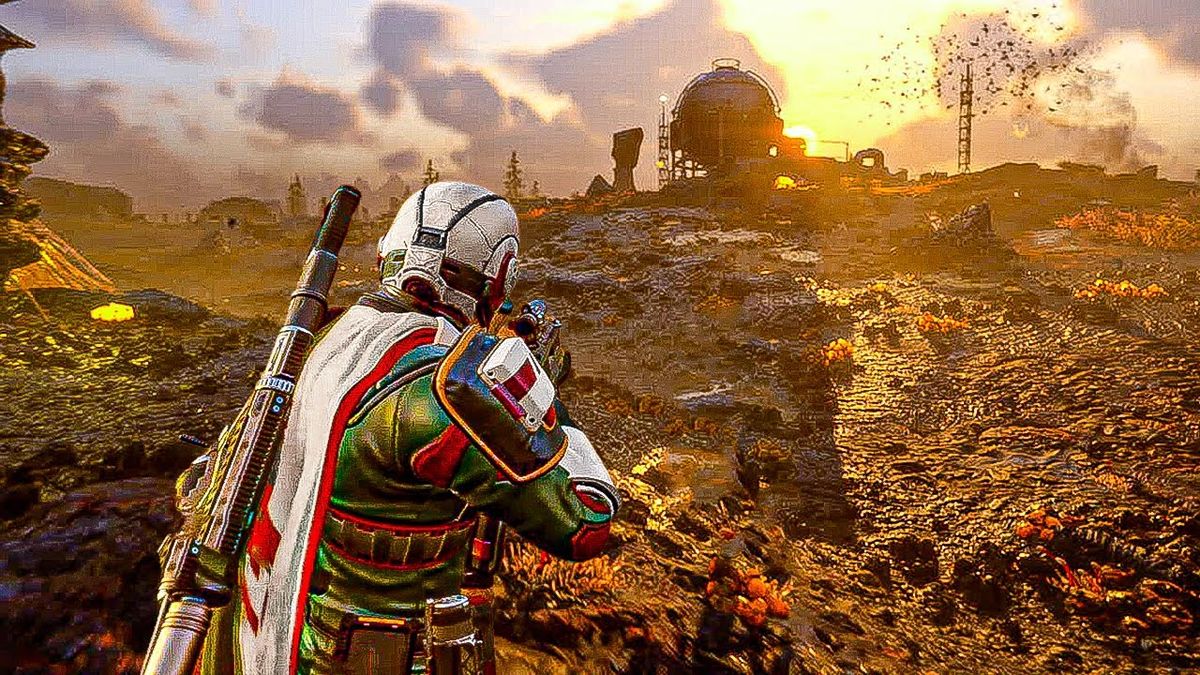 TheGamer网站文章截图，标题为《绝地潜兵2需要更快的内容更新来挽回玩家》