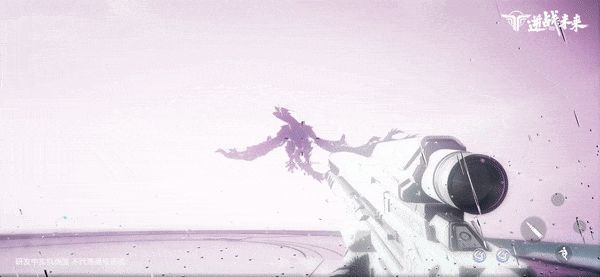 玩家操控机甲进行战斗的动态画面，展现重型火力与流畅动作结合