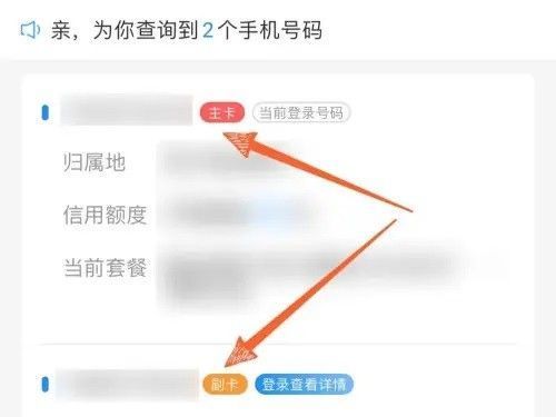 号码管理页面列出多个手机号，包含号码归属地、服务状态等信息