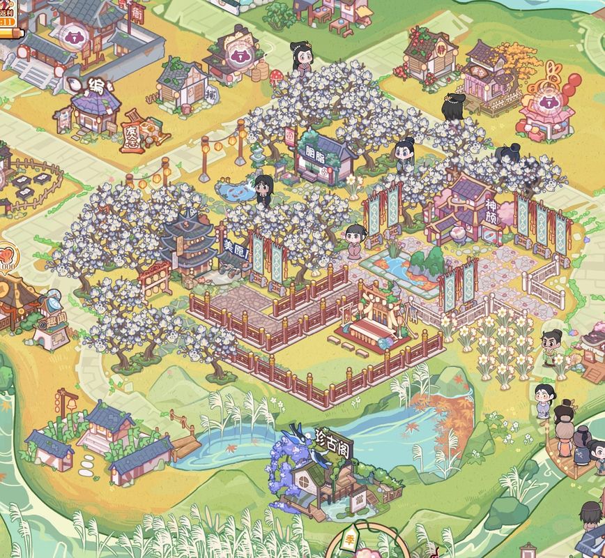 游戏宣传海报，写着‘6月25日正式上线’，下方展示主要角色与店铺场景