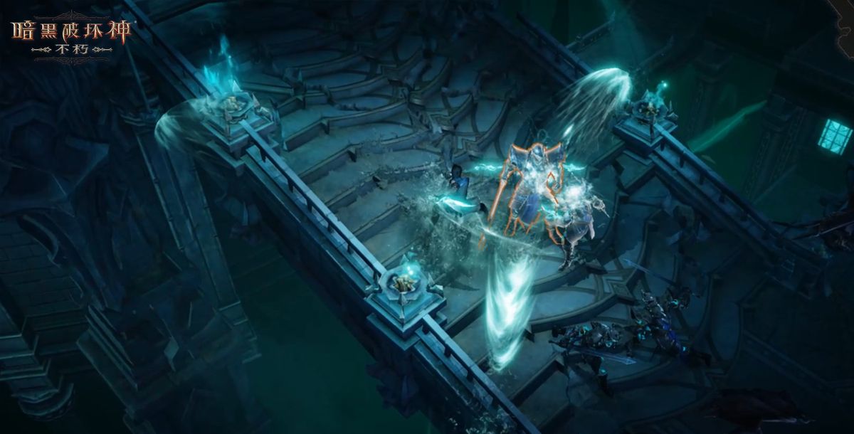 雾刃在副本中释放【疾风链影】穿越敌人阵型，幻象分身同时攻击，李奥瑞克BOSS血量迅速下降