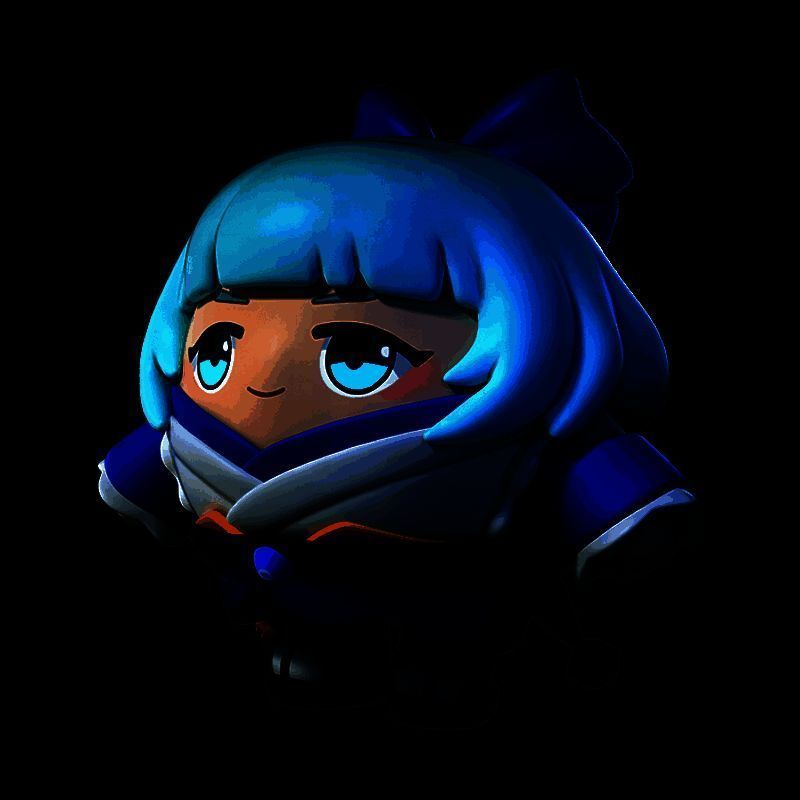 萤草老师立绘，手持枫叶法杖，眼神温柔中带着威严，背景浮现淡淡的结界光芒