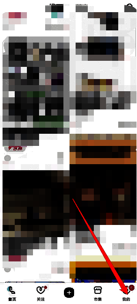 LOFTER个人主页顶部区域，清晰标注【作品管理】按钮位置，界面布局合理