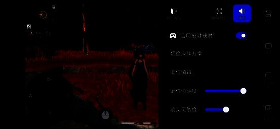 手机触控操作示意图，屏幕上显示虚拟摇杆与技能按钮，布局合理