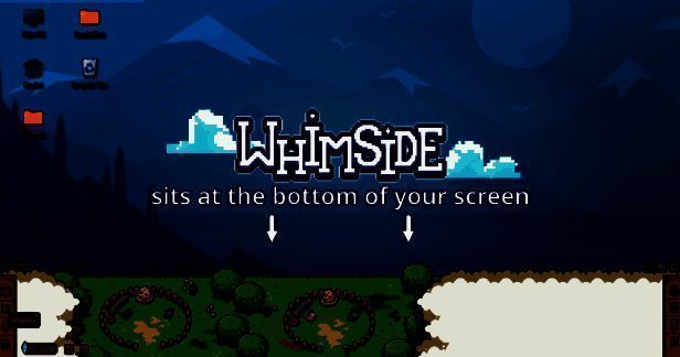 玩家自定义花园界面，多种装饰物错落分布，几只小生物在空中嬉戏