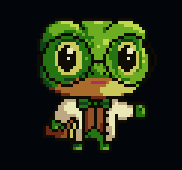 开发者手绘风格宣传图，两位卡通形象开发者站在Whimside世界入口，欢迎玩家加入