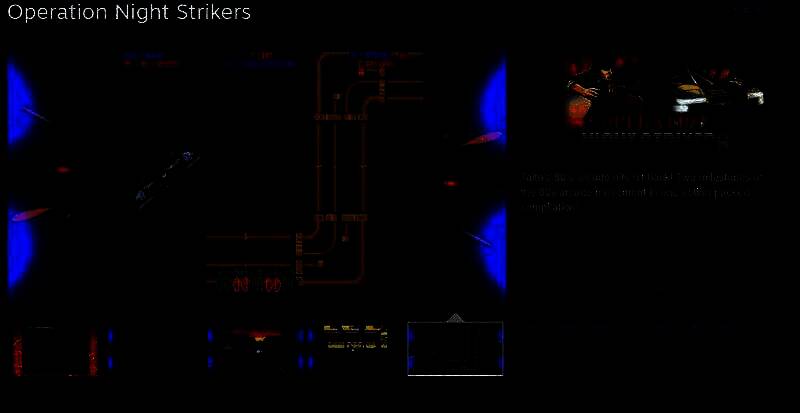 《Operation Night Strikers》Steam商店页面主视觉图，展示游戏标志性双人合作射击场景，背景为霓虹风格的未来都市夜战画面