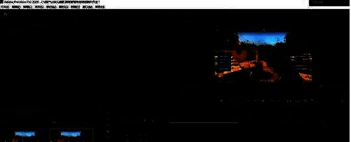 视频文件被拖入时间轴轨道，时间轴上显示清晰的视频片段