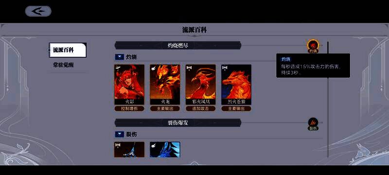 邪火凤凰展翅释放火焰风暴，敌人被烈焰包裹，地面残留灼烧痕迹