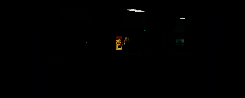 《非生物因素》办公区一楼平面示意图，展示电梯位置、封闭门体及通往管道区域的入口