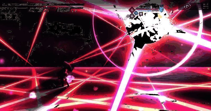 角色互动场景GIF，角色微笑对话，背景为舰船生活区，氛围轻松温暖