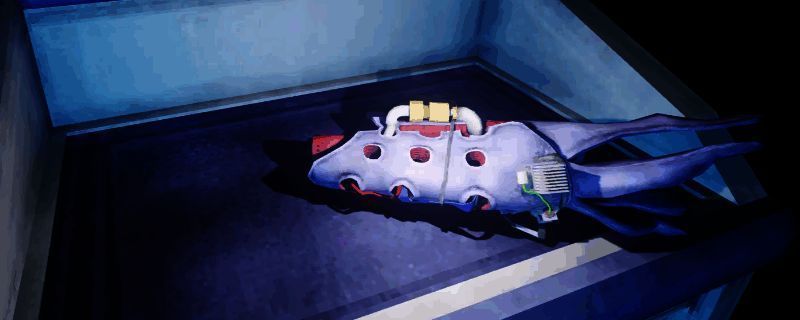 《非生物因素》中棘刺步枪的武器界面展示，枪身带有尖锐金属刺状结构，整体呈现粗犷工业风设计