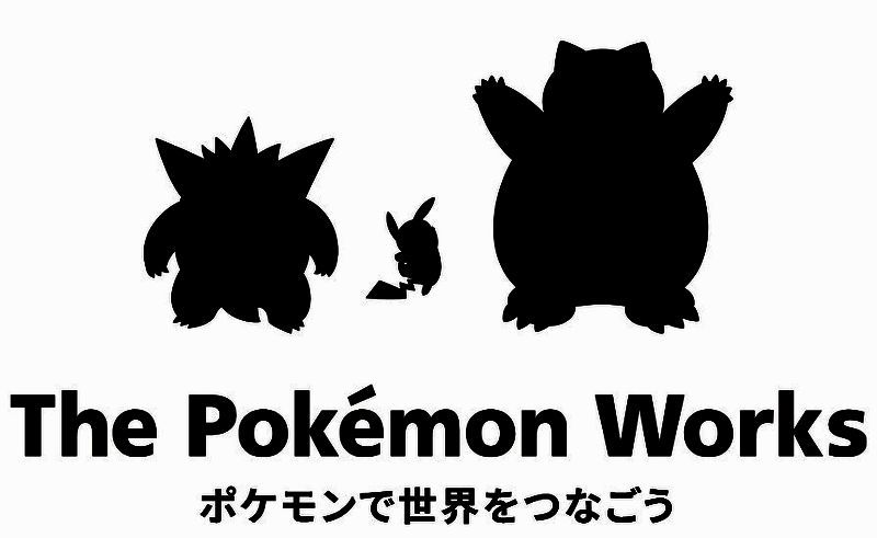 The Pokémon Works官网首页截图，展示简洁现代的设计风格与项目介绍板块