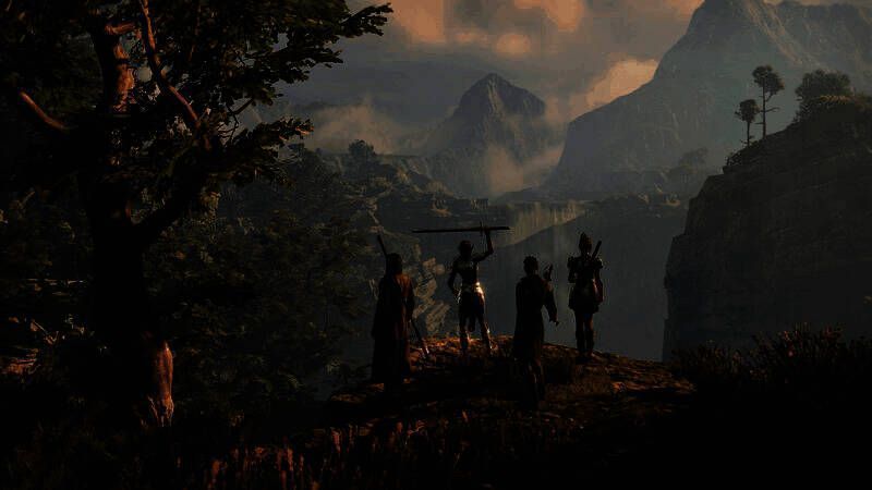 《博德之门3》游戏内精彩战斗画面，角色施展法术，场景光影绚丽，展现高水准画面表现力